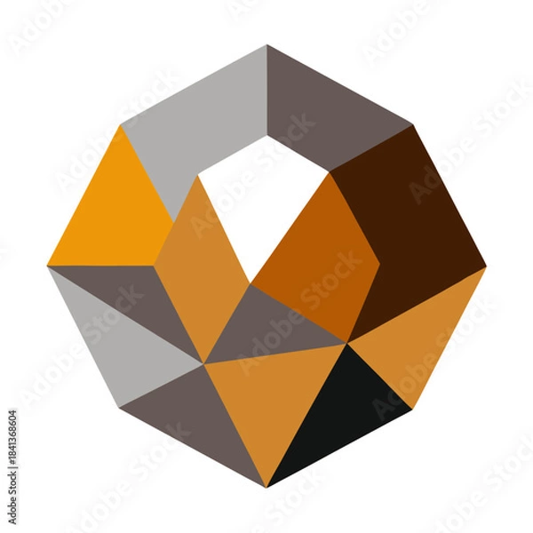 Fototapeta abstract geometric shapes