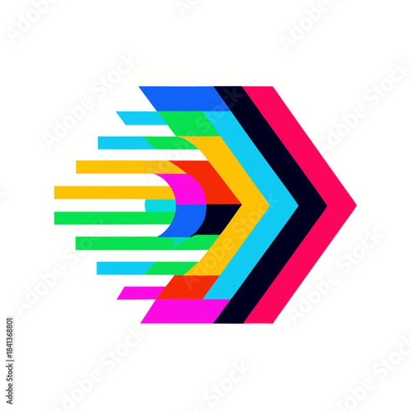 Fototapeta intentional digital distortion effects.