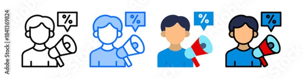 Obraz Promotion Icon Collection Set Different Style