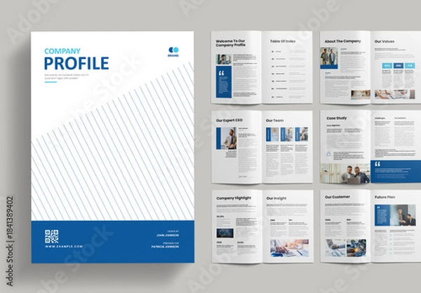Obraz Company Profile Brochure Layout