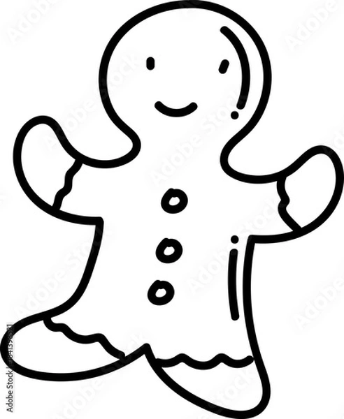 Obraz Gingerbread Man Doodle