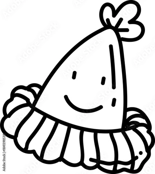 Obraz Christmas Party Hat Doodle