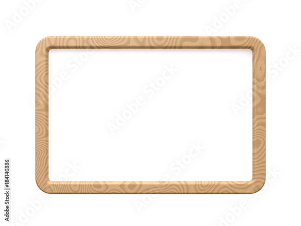 Fototapeta blank frame white board 3d rendering