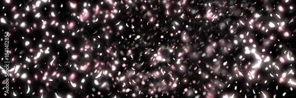 Obraz 春の桜花吹雪が輝く豪華横長黒背景