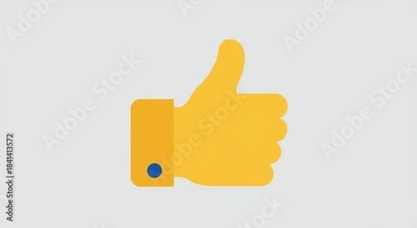 Obraz Simple thumbs up icon