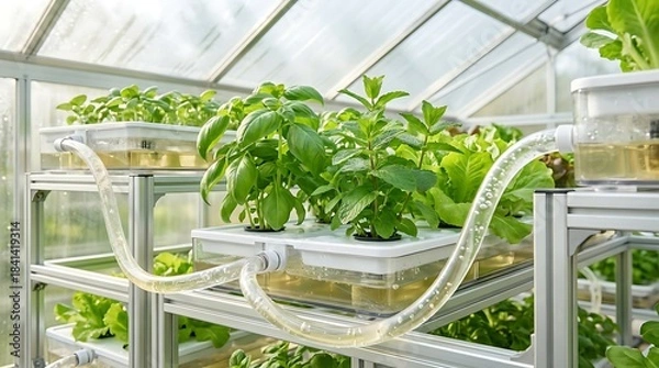 Obraz Hydroponic greenhouse