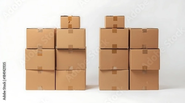 Obraz Parcels at a delivery point