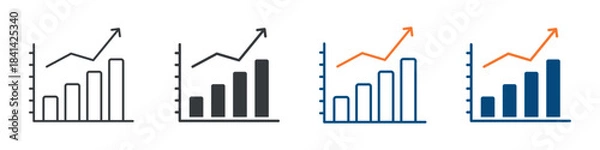 Fototapeta Metrics Icon Set Multiple Style Collection 