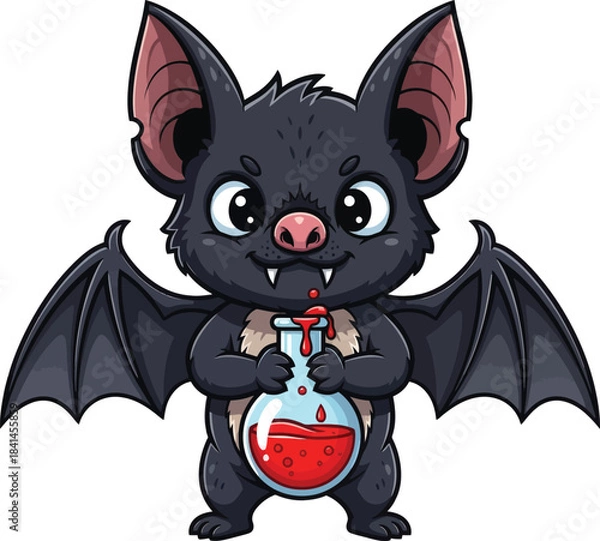 Obraz Cute Bat Cartoon Character Halloween Vector