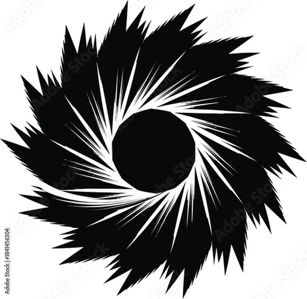 Obraz Abstract Circular Swirl Motion Vector Illustration