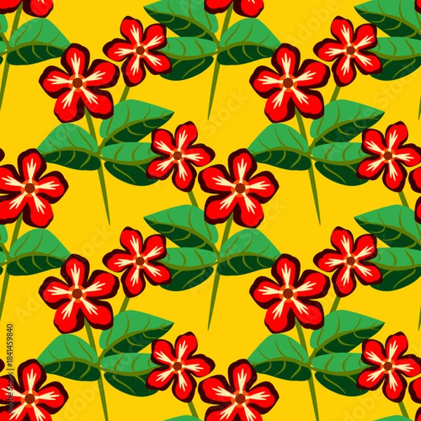 Obraz Vector - flower bouquet in color seamless pattern.