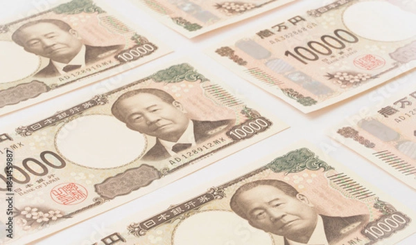 Obraz  Japanese banknotes. 日本紙幣