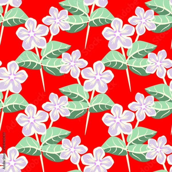 Obraz Vector - flower bouquet in color seamless pattern.