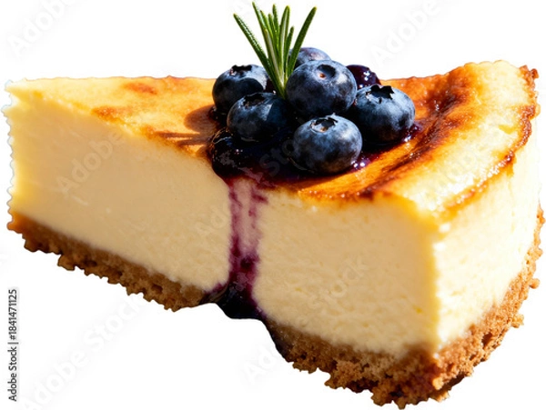 Obraz 파란접시위의뉴욕치즈케이크한조각