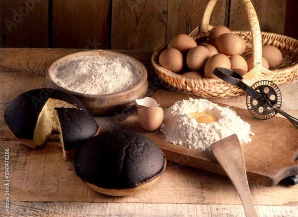 Obraz gâteau avec des oeufs