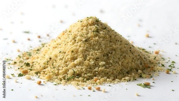 Fototapeta Seasoned breadcrumbs: a culinary staple for adding texture and flavor to dishes