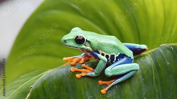 Fototapeta green tree frog