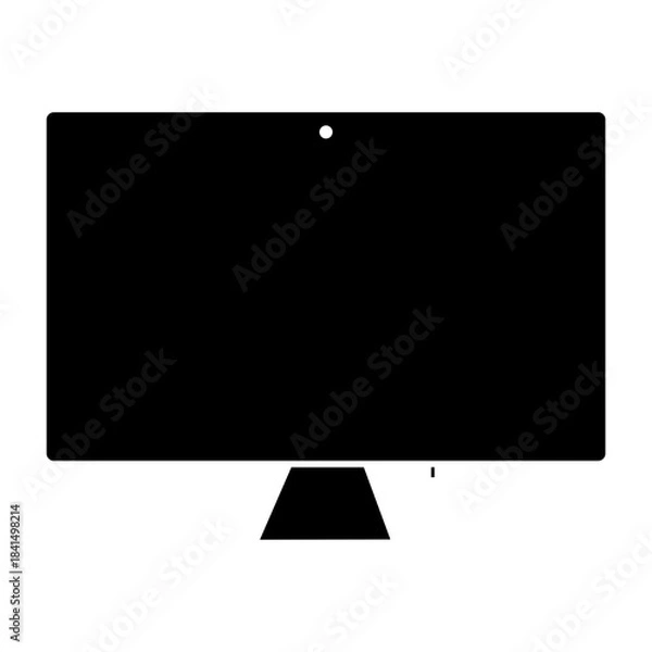 Fototapeta device and technology Glyph icon.  electronic devices and handphone, computer, equipment and electronics. smarphone, tablet, keyboard, computer monitor, laptop and camera symbol collection. vektor.