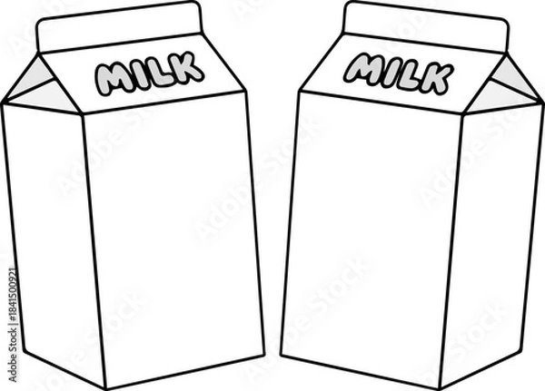 Obraz 우유 일러스트 milk illustration