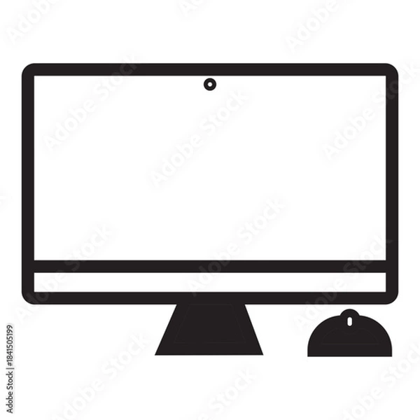Fototapeta device and technology Glyph icon.  electronic devices and handphone, computer, equipment and electronics. smarphone, tablet, keyboard, computer monitor, laptop and camera symbol collection. vektor.