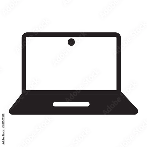 Fototapeta device and technology Glyph icon.  electronic devices and handphone, computer, equipment and electronics. smarphone, tablet, keyboard, computer monitor, laptop and camera symbol collection. vektor.