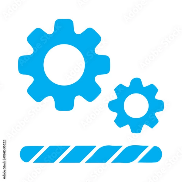 Obraz Settings and loading icon