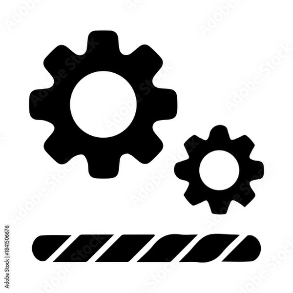 Obraz Gear Process Progress Bar
