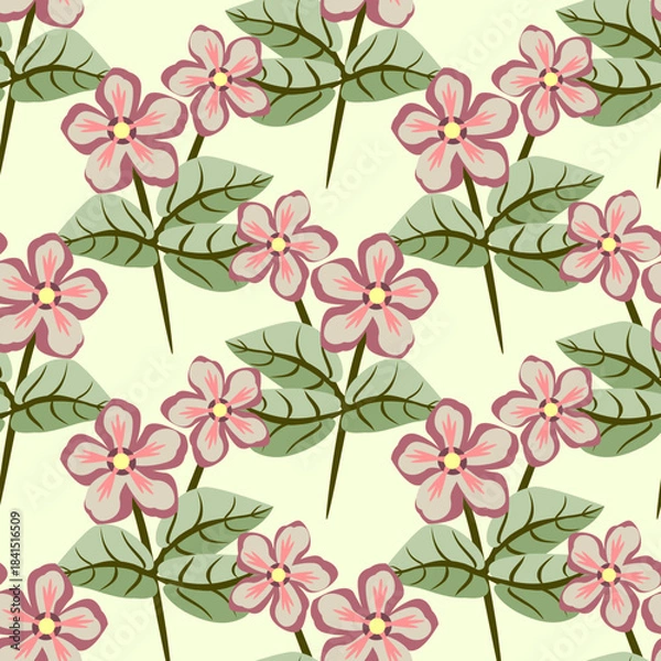 Obraz Vector - flower bouquet in color seamless pattern.