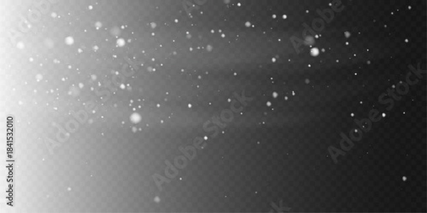 Fototapeta Holiday Cold Wind and Blizzard Texture for Christmas Vector Design.