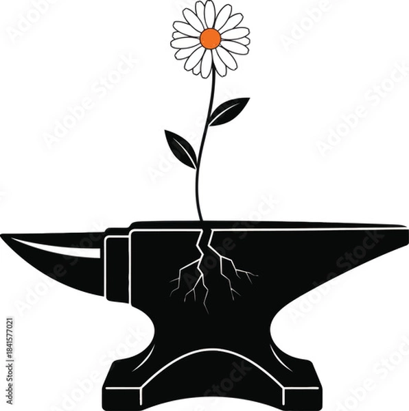 Obraz Elegant Butterfly Silhouette Vector Art