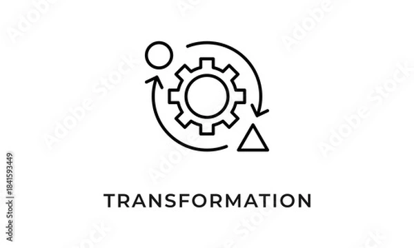 Obraz Transformation Icon Or Logo Isolated Vector Illustration