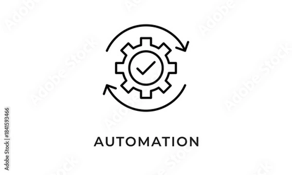 Obraz Automation Icon Or Logo Isolated Vector Illustration