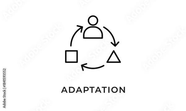 Obraz Adaptation Icon Or Logo Isolated Vector Illustration