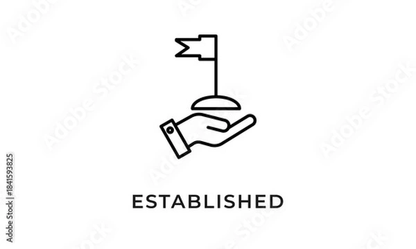 Obraz Established Icon Or Logo Isolated Vector Illustration