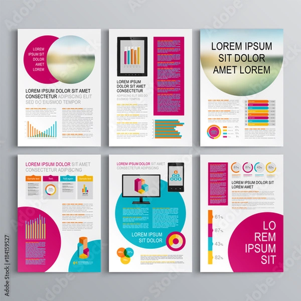 Fototapeta Brochure Template Design