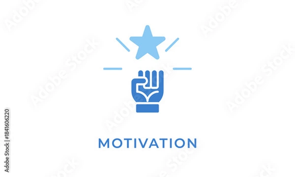 Obraz Motivation Icon Or Logo Isolated Vector Illustration