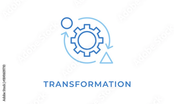 Obraz Transformation Icon Or Logo Isolated Vector Illustration