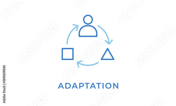 Obraz Adaptation Icon Or Logo Isolated Vector Illustration