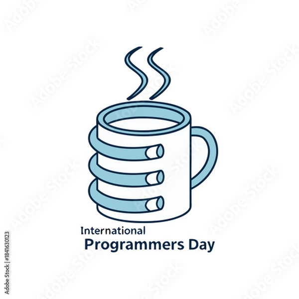 Obraz Programmer's Coffee Mug with Code Wire