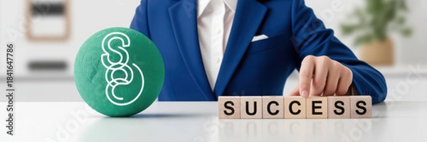 Obraz Achieving success with strategic planning and execution