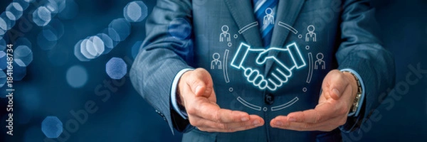 Obraz Business partnership and collaboration concept