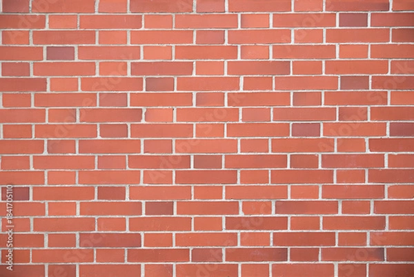 Obraz red brick wall with rectangular blocks. architectural background