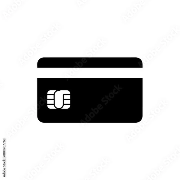 Fototapeta Vector set of flat credit card icons for web design and business interface illustration