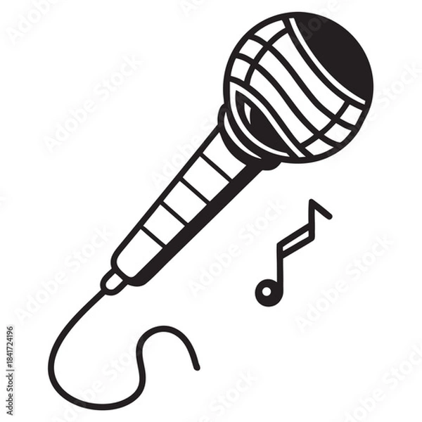 Obraz Microphone Vector Icon Illustration