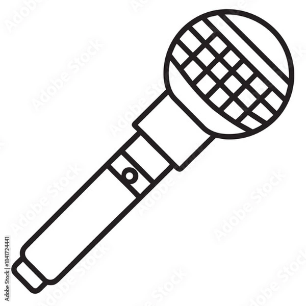 Obraz Microphone Vector Icon Illustration