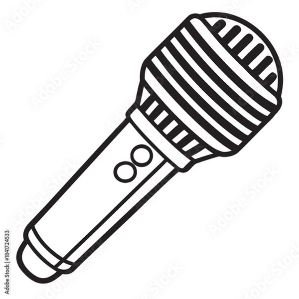 Obraz Microphone Vector Icon Illustration