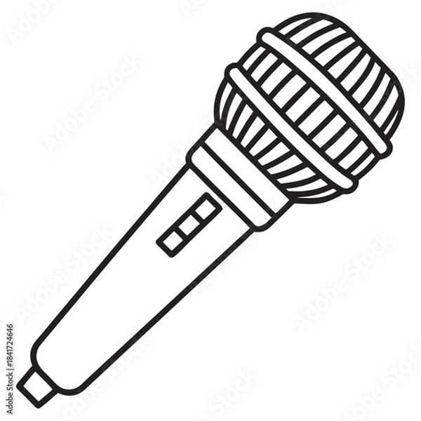 Obraz Microphone Vector Icon Illustration