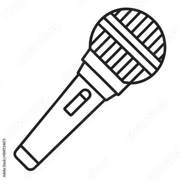 Obraz Microphone Vector Icon Illustration