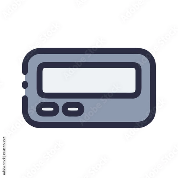 Obraz Pager text messaging device on transparent background