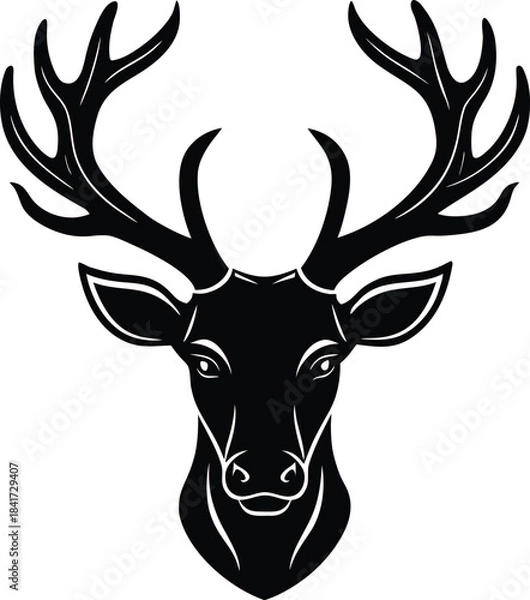 Fototapeta Deer Head Vector
